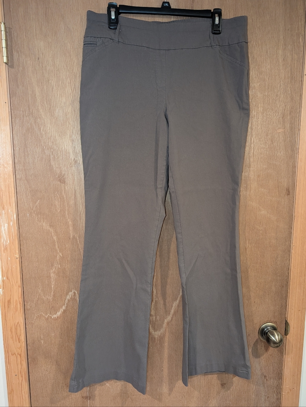 Women's Stretch Pull-On Pants in Taupe